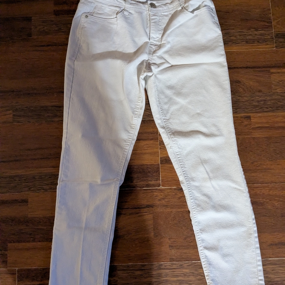 Angels White Convertible Skinny Jeans